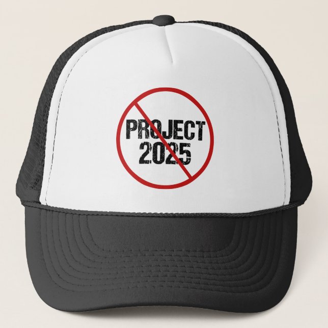 Casquette Arrêter le projet politique anti-Trump 2025 (Devant)