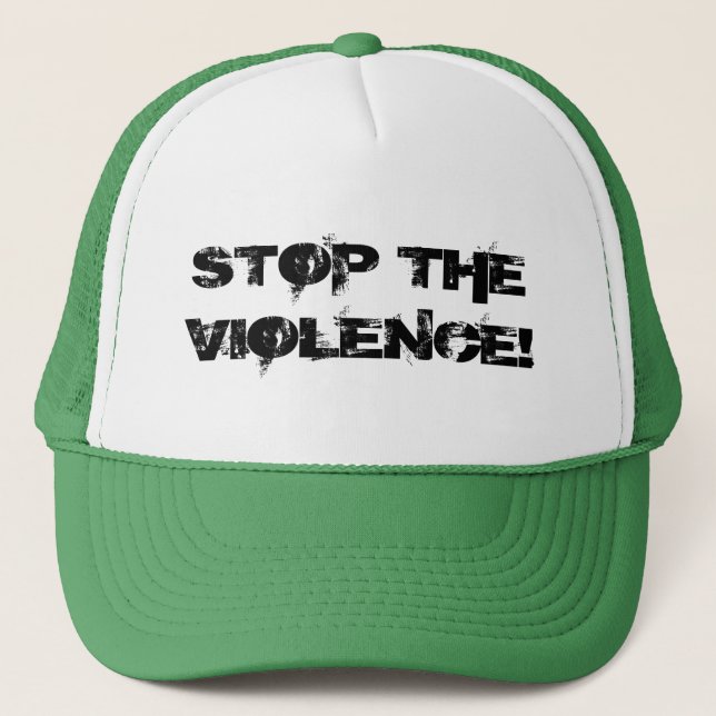 CASQUETTE ARRÊTEZ LA VIOLENCE ! (Devant)
