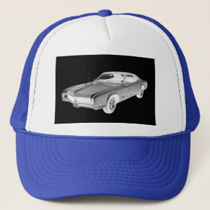 Casquette Art 1967 de bruit noir et blanc de Buick Riviera