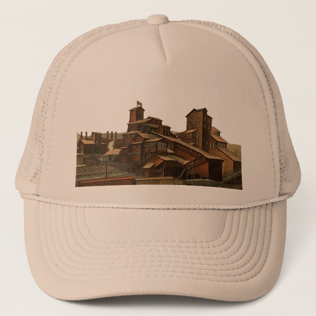 Casquette Art anthracite de mine du mineur de charbonnage de (Devant)