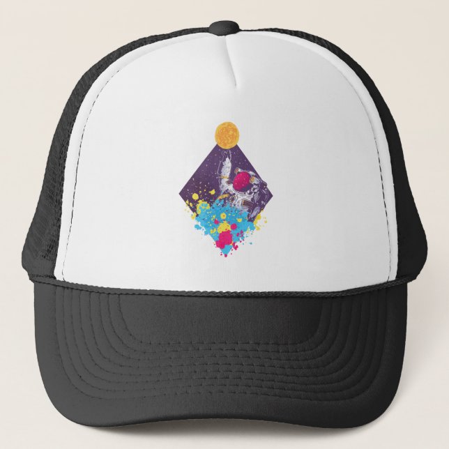 Casquette Art astronaute (Devant)