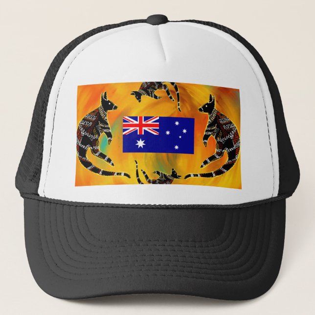 CASQUETTE ART AUSTRALIEN  (Devant)