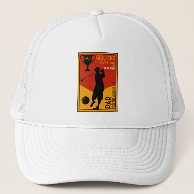 Casquette Art classique du golf des années 30 (Devant)