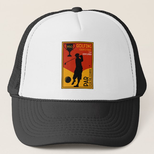 Casquette Art classique du golf des années 30 (Devant)