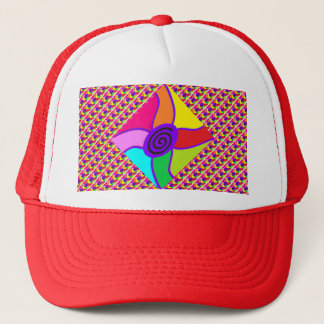 Casquette Art dans des couleurs mélangées éclatantes et moti