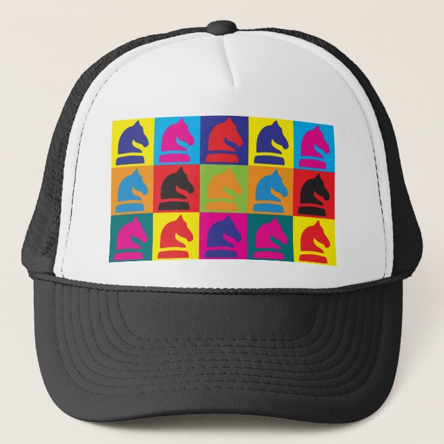 Casquette Art de bruit d'échecs (Devant)