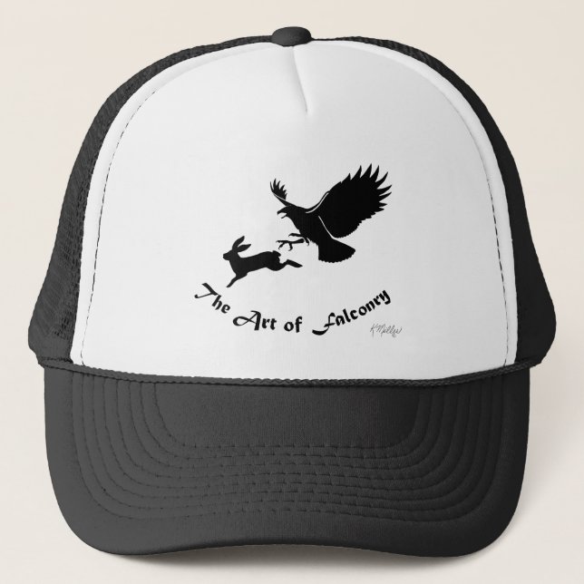 Casquette Art de la Fauconnerie - Buse à queue rousse (Devant)