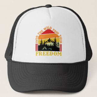Casquette Art de mots Cool Camping 