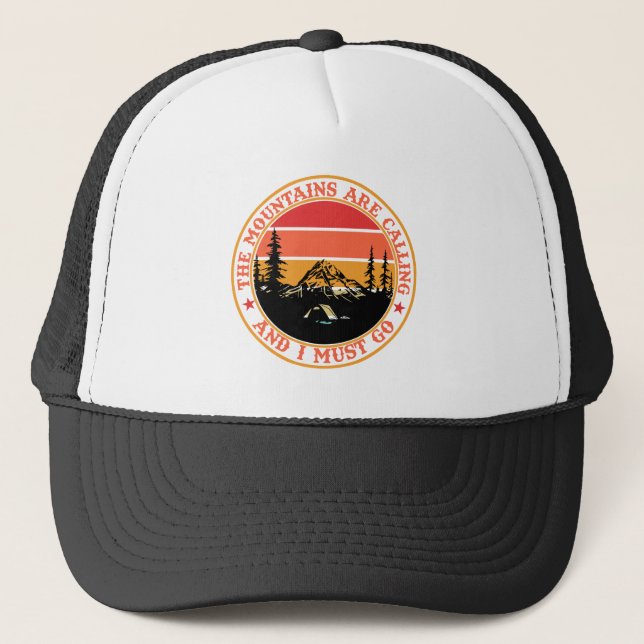 Casquette Art de mots Cool Camping  (Devant)