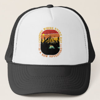 Casquette Art de mots Cool Camping 