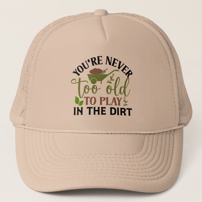 Casquette Art de mots de jardinage drôle  (Devant)