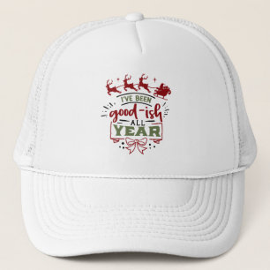 Casquette Art de mots de Noël drôle et bon