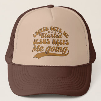 Casquette Art de mots Jésus café drôle