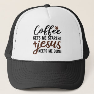 Casquette Art de mots Jésus café drôle