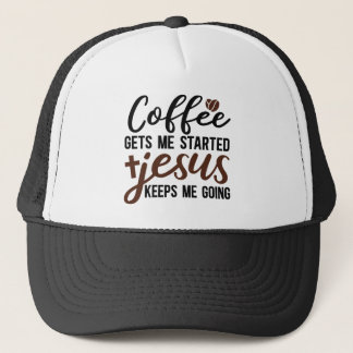 Casquette Art de mots Jésus café drôle