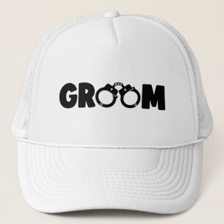 Casquette Art de mots menotté drôle du marié Fête de mariage