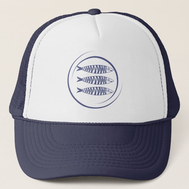 Casquette Art de sardine côtière (Devant)