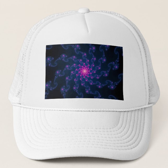 Casquette Art Fractal Fleur Vie (Devant)
