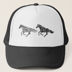 Casquette Art graphique moderne Horse Farm Animaux Logo