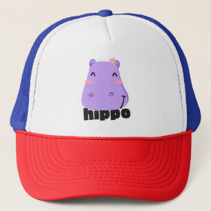 Casquette Art Hippo Cute Kawaii