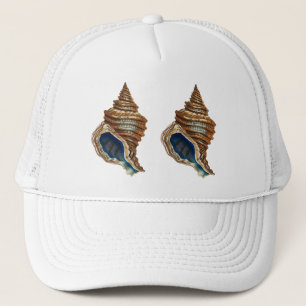 Casquette Art nautique vintage George Shaw Coquille conch bl