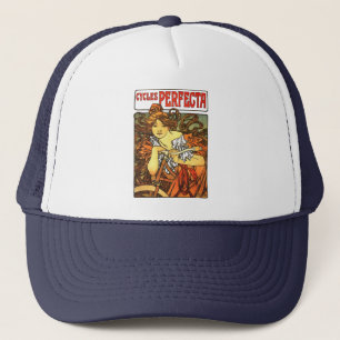 Casquette Art Nouveau Vélo Mucha Art