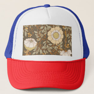 Casquette Art Nouveau : Vintage Floral Décoratif.