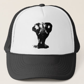 Casquette Art pop Eléphant Noir & Blanc