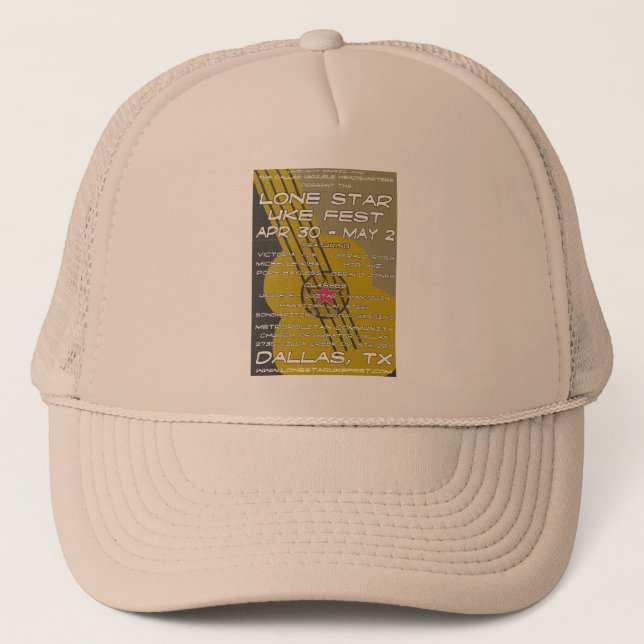 Casquette Art solitaire d'affiche de Fest d'Uke d'étoile (Devant)