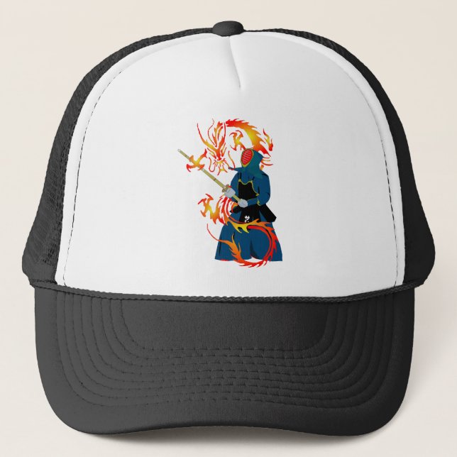 Casquette Arts Martiaux Hwa Rang Do Stick Lutter Dragon (Devant)