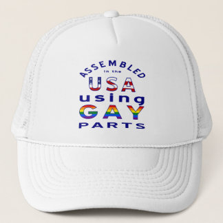 Casquette Assemblé aux États-Unis à l'aide de pièces gays