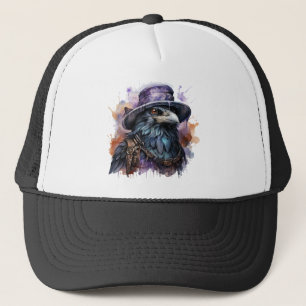 Casquette Assistant Aquarelle Raven Bird