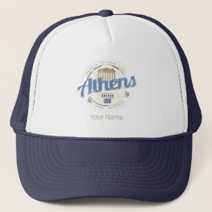 Casquette Athènes Grèce Rétro Acropole Souvenir Vintage