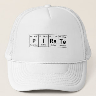 Casquette Atome de chimie de mot d'éléments de Tableau