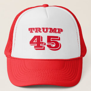 Casquette "Atout 45" le Président Donald J. Trump en rouge