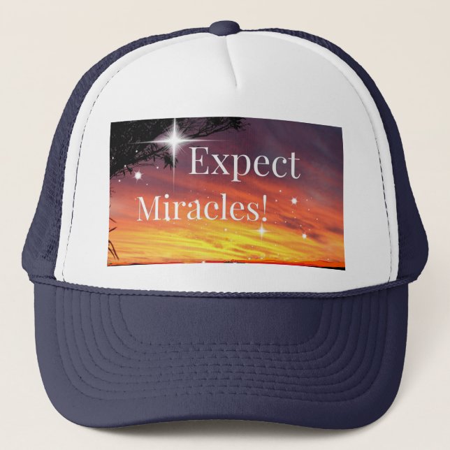 Casquette Attendez-vous à Miracles Sparkle Sunset Get Well B (Devant)