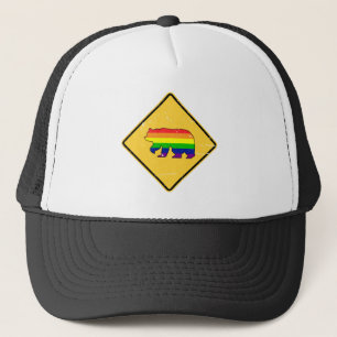 Casquette Attention! (Gay) Bear Crossing - en détresse