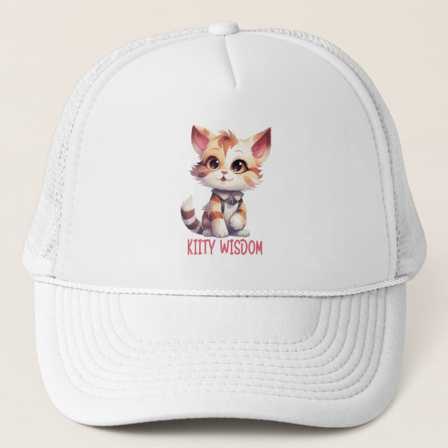 Casquette Attitude Cat Insouciante - Conception Feline Joueu (Devant)
