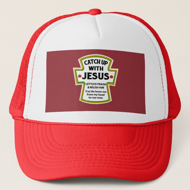 Casquette Attraper avec Jésus T-shirt (Devant)