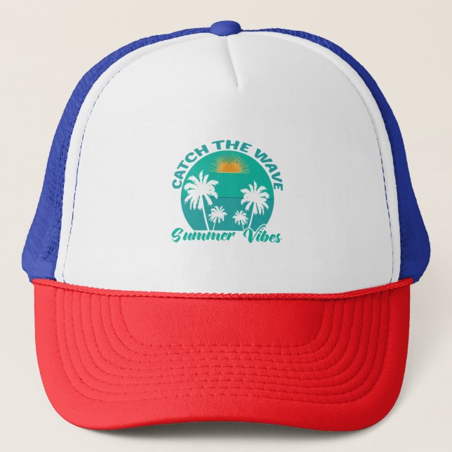 Casquette Attrapez la vague d'été (Devant)