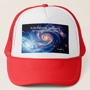Casquette Au début, Dieu et Verse de création