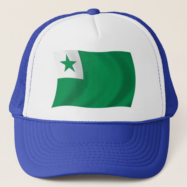 Casquette au drapeau de l'espéranto (Devant)