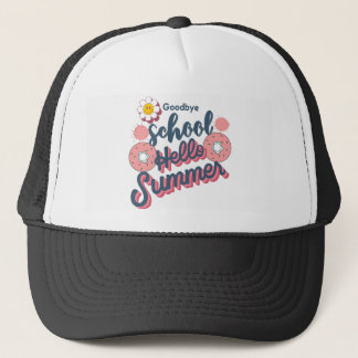 Casquette Au revoir école bonjour l'art du donut d'été