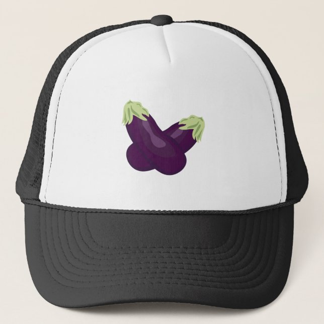 Casquette Aubergine (Devant)
