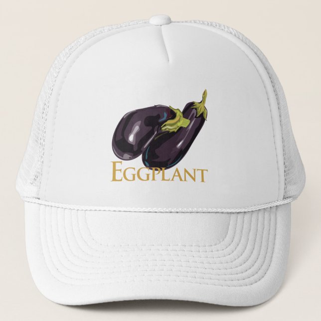 Casquette Aubergine d'aubergine (Devant)