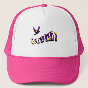 Casquette Audrey, Filles Nom Texte Fabriqué Avec Des Pansies