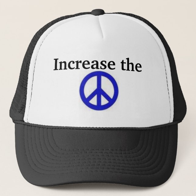 Casquette Augmentez la paix (Devant)