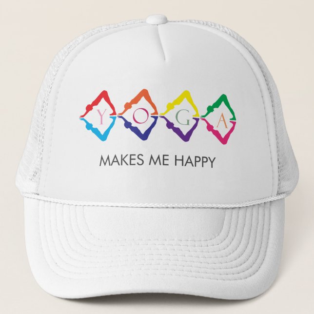 Casquette Aum signe ME REND HEUREUX - modèle texte (Devant)