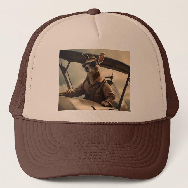 Casquette Aussie Kangaroo Pilot, (Devant)