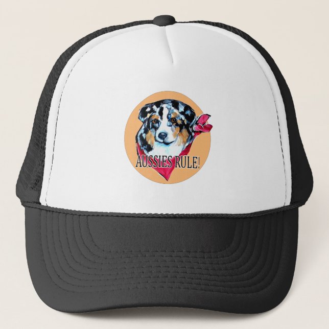 CASQUETTE AUSTRALIAN SHEPHERD (Devant)